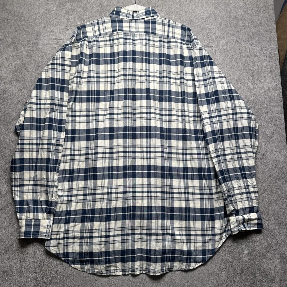 Polo Ralph Lauren Cascade Plaid Cotton Button Down‎ Shirt Men's Large Heritage - Picture 6 of 7